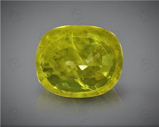 Natural Heated & Treated Yellow Sapphire Certified 3.36 CTS (DIN 86209 )